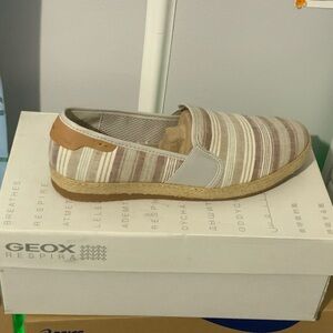Geox Beige and Brown Espadrilles